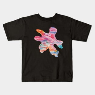 abstract art watercolor cell organic stain Kids T-Shirt